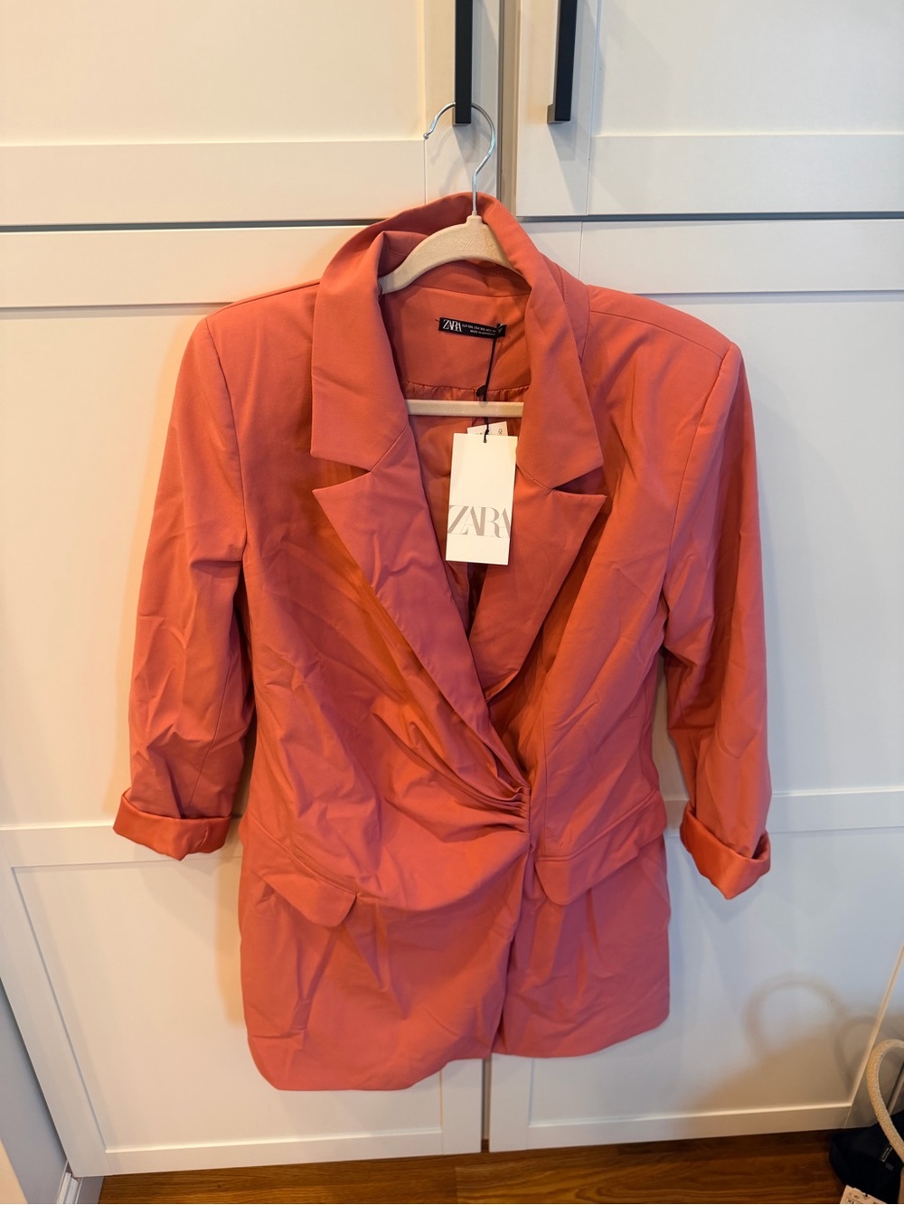 Zara Coral Blazer Jacket - Women’s Tailored Dress